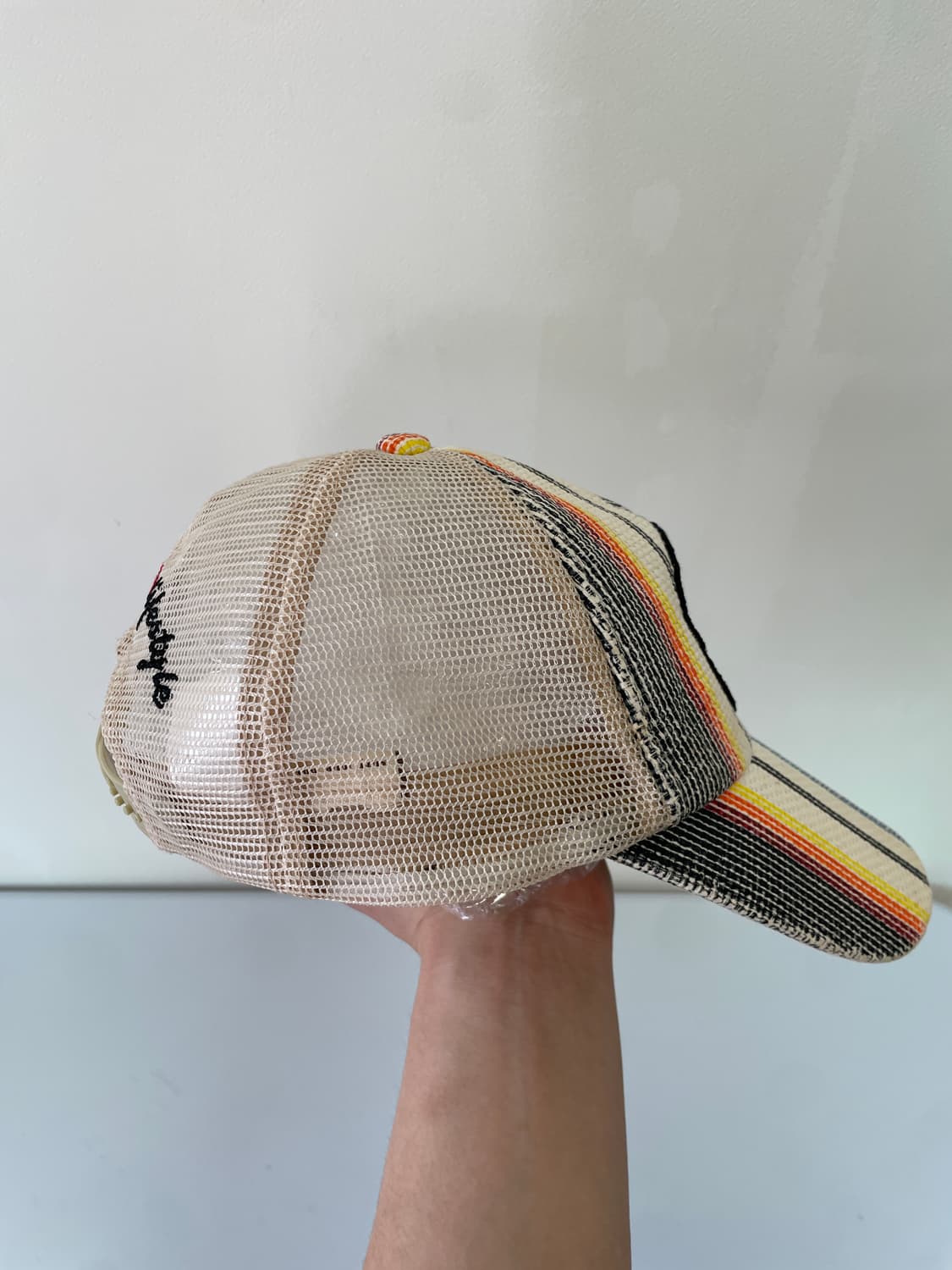 빈티지 ocean 멀티컬러 스컬 매쉬 캡 상품이미지4