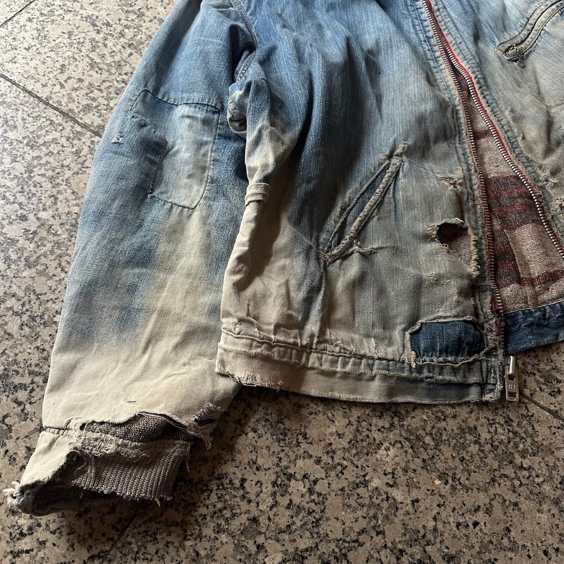50s Key Imaprial Thrashed Denim Jacket 상품이미지3