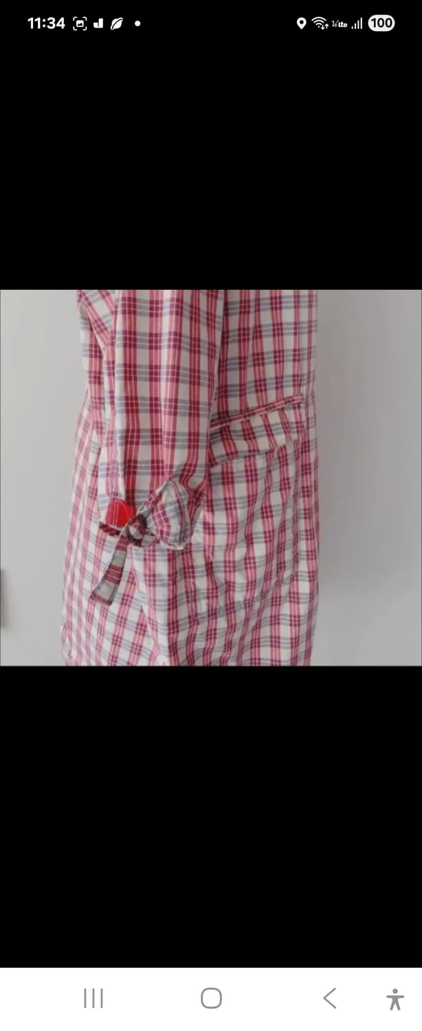 O.Lily 오일릴리 체크 롱 코트 M 상품이미지6