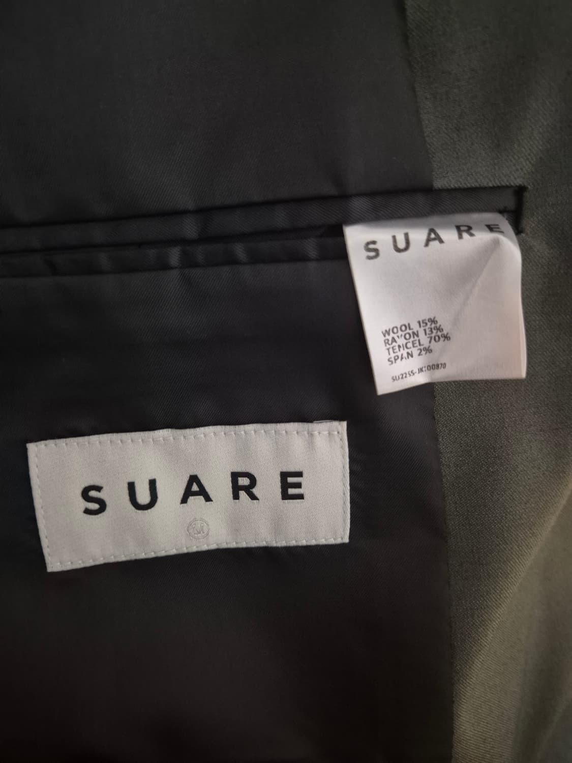 수아레 울 밸런스 세미 오버 블레이저, 슬랙스 정장 셋업 애쉬그레이 상품이미지7