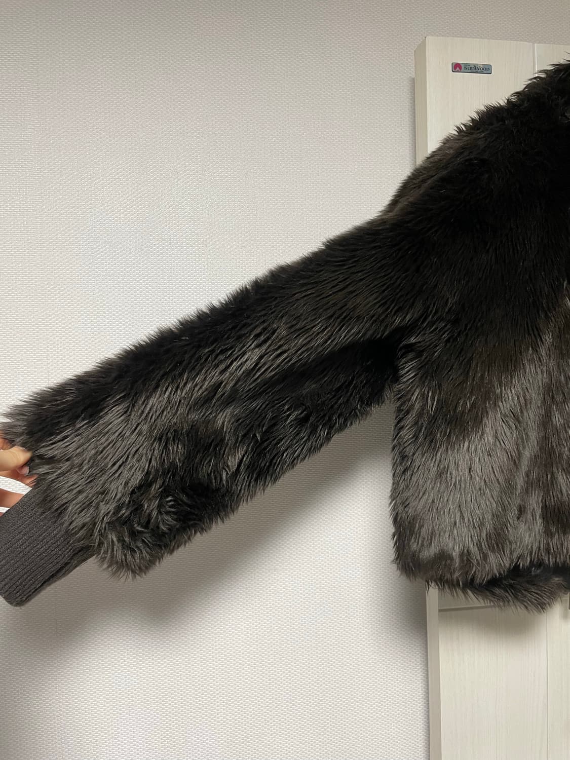 트리밍버드 퍼 자켓 딥브라운 색상 상품이미지7