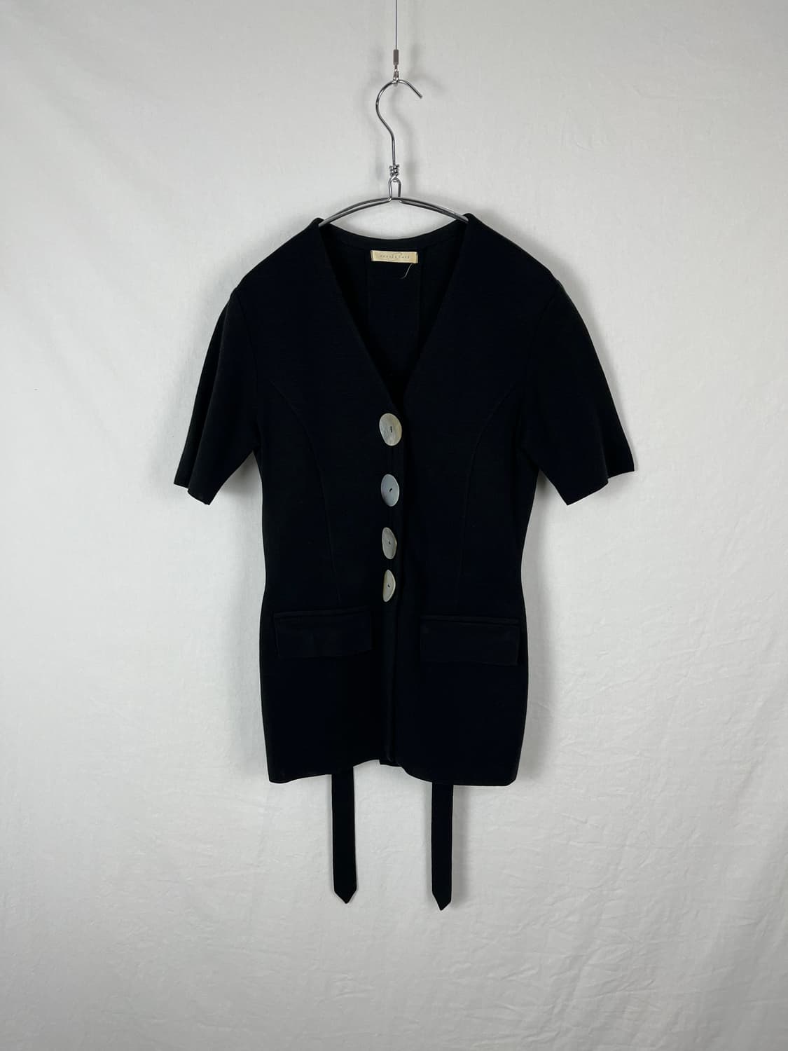 Vintage 자개 단추 반팔 자켓  상품이미지3