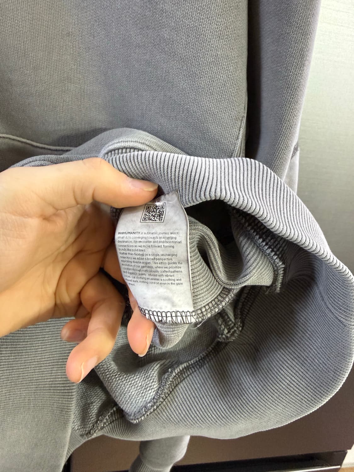 999휴머니티 넥 스냅 다잉 후디 상품이미지8