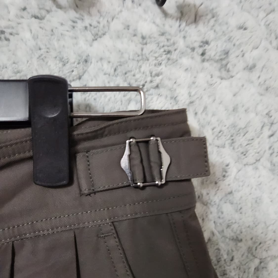 H622 [1] 디미트리블랙 투턱 와이드 팬츠 바지 상품이미지2