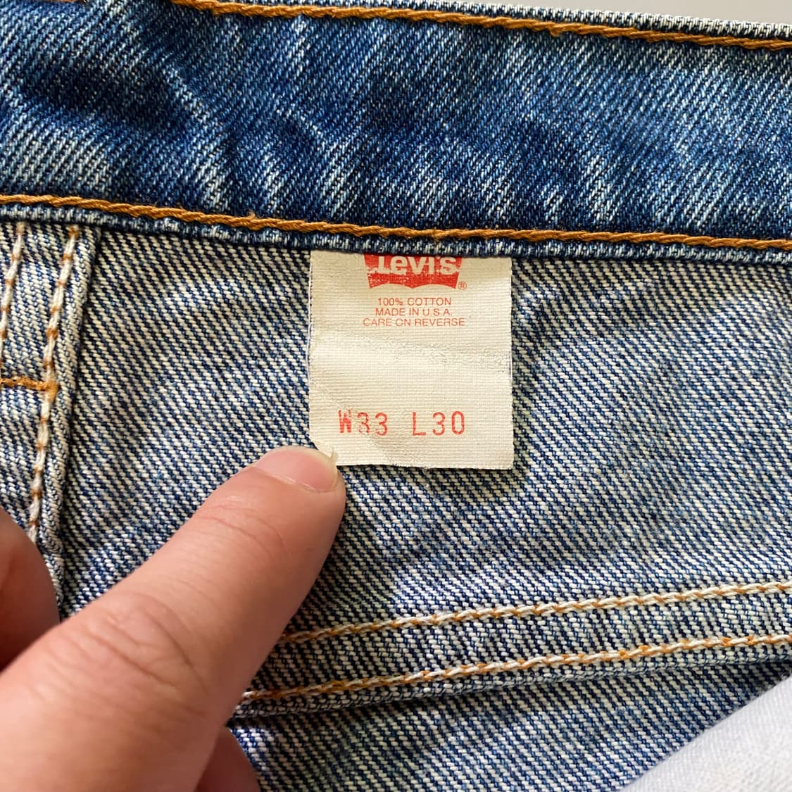 (33x30)94s 리바이스 517 오렌지탭 데님청바지 상품이미지9