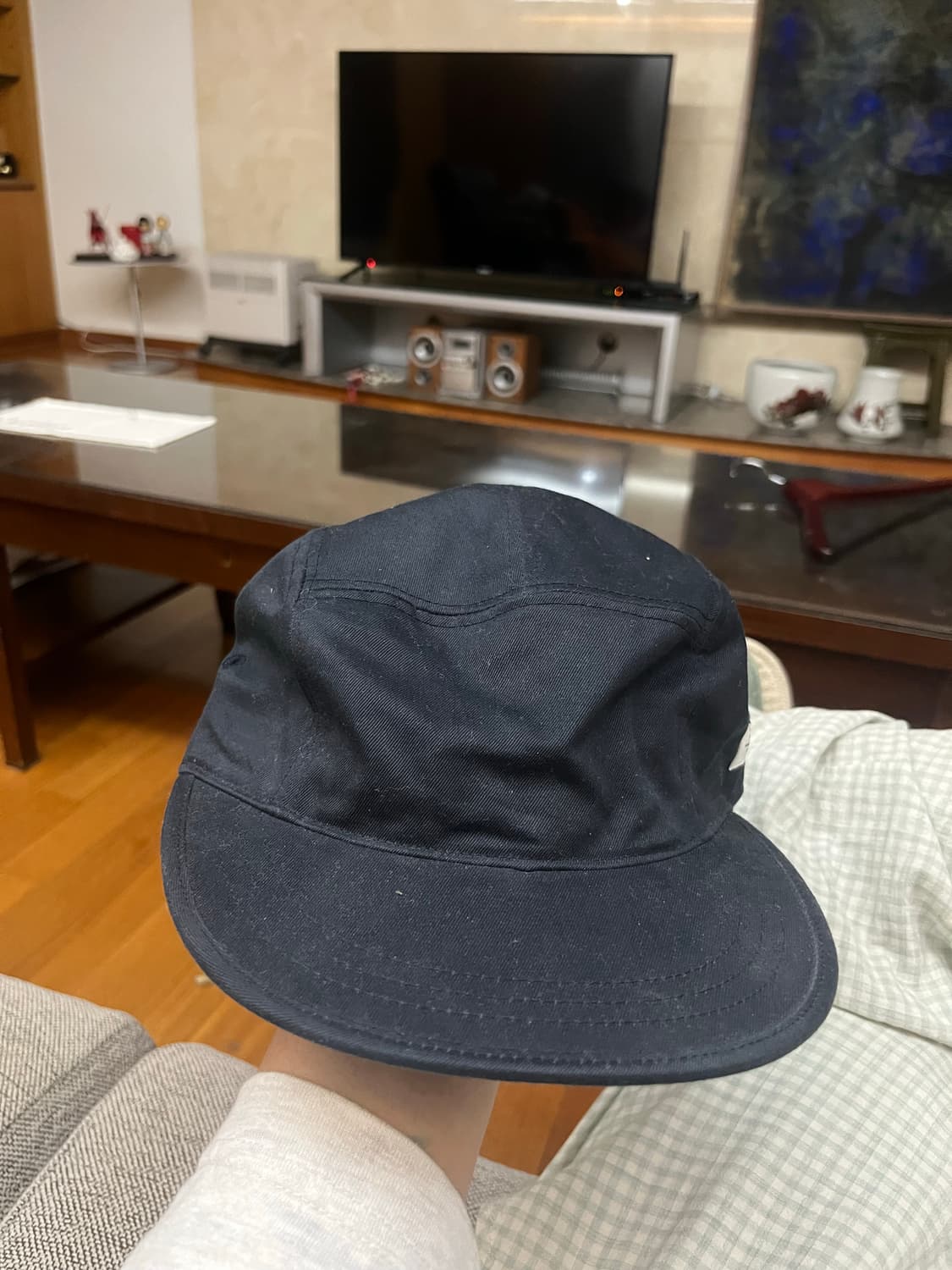 더블탭스 캡 네이비 상품이미지1