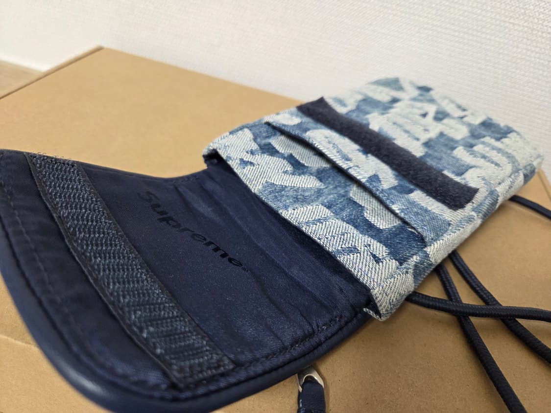 슈프림 팻 팁 자카드 데님 넥 파우치 상품이미지2