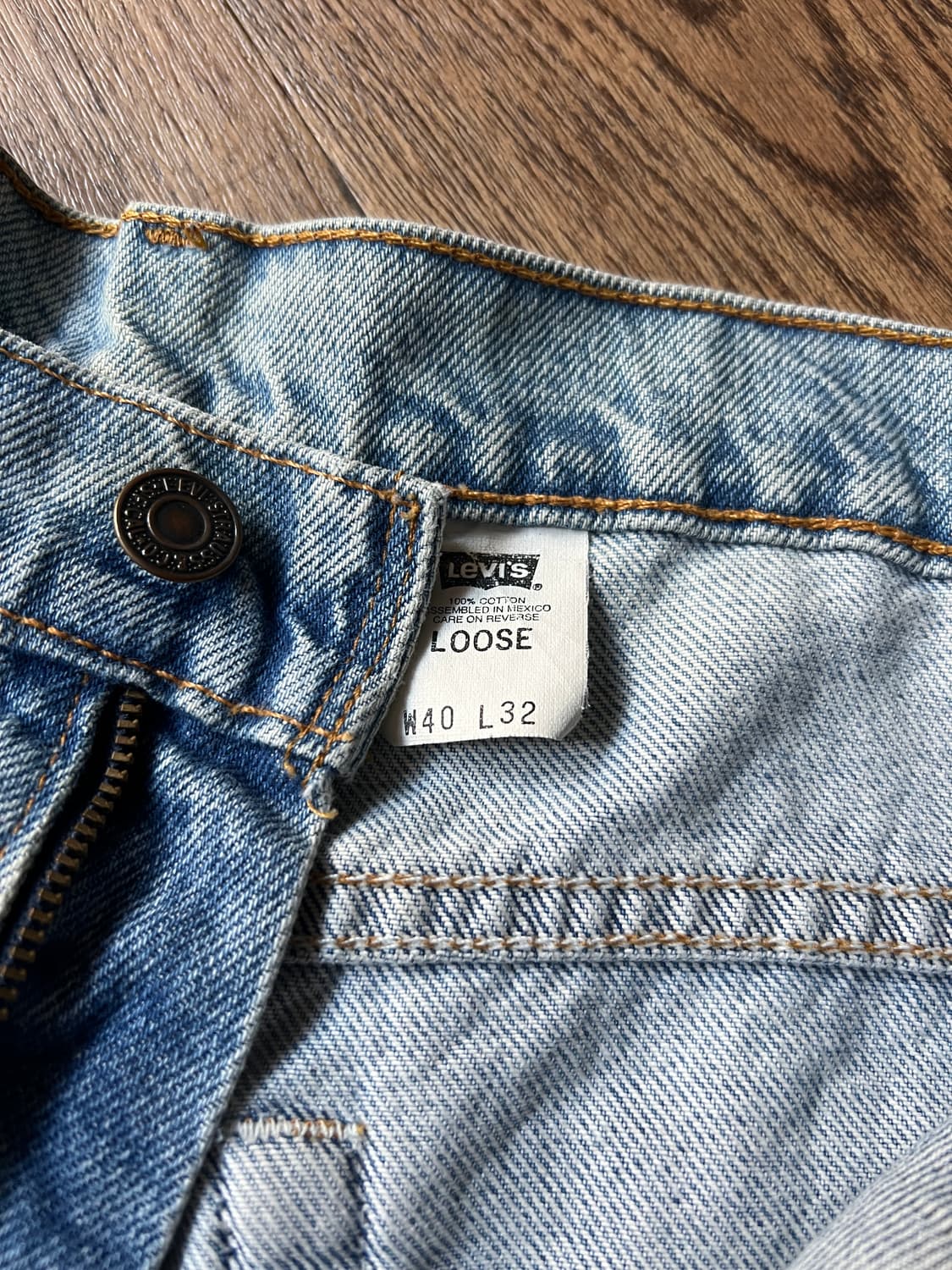 [40]90's 리바이스 USA 545 루즈 배기핏 데님 팬츠 상품이미지5