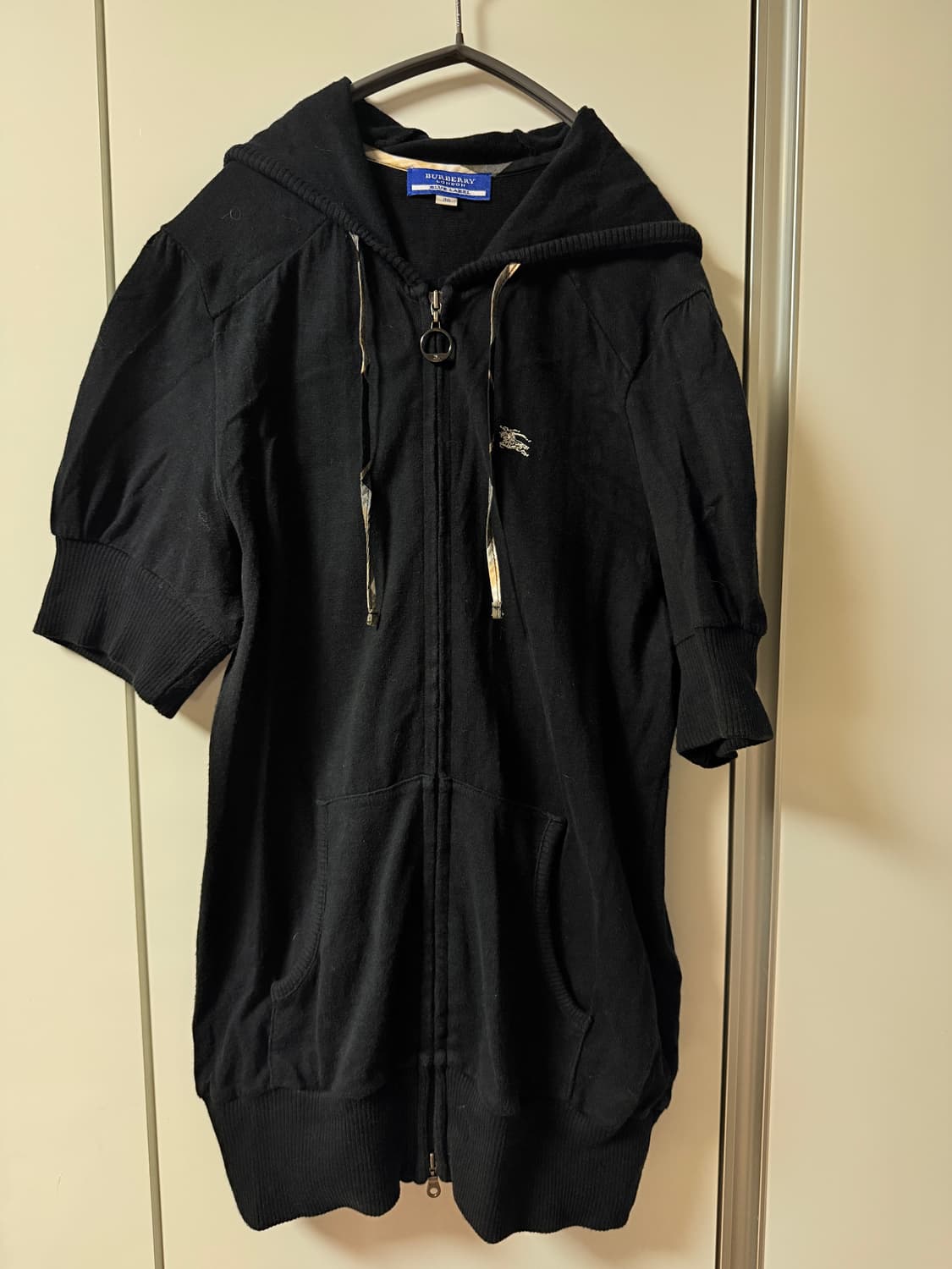 버버리 블루라벨 반팔 후드집업 상품이미지1