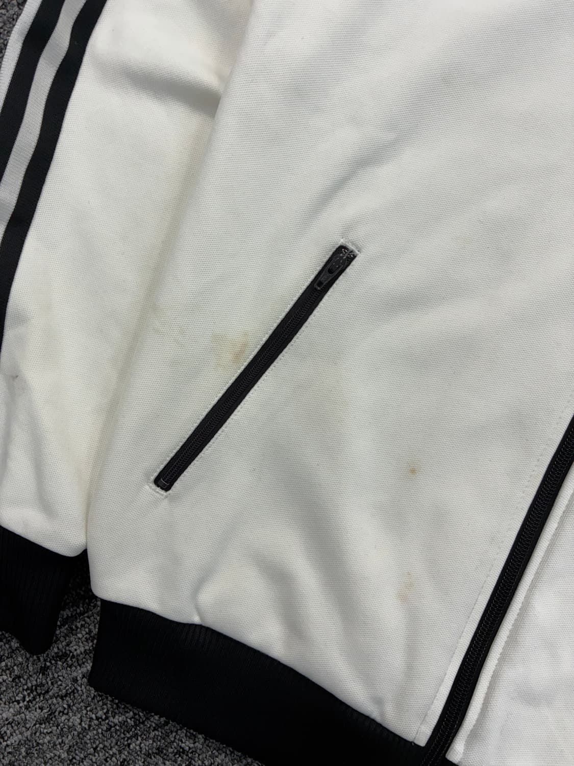 아디다스 00s 블랙 화이트 베켄바우어 트랙탑 져지 M 상품이미지10