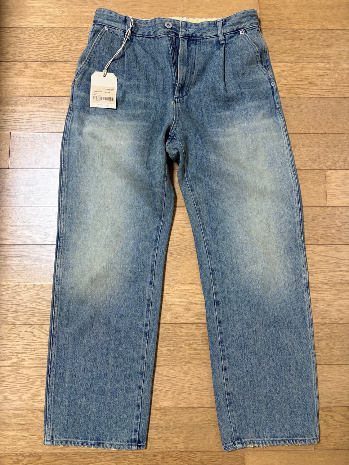 [1] 러프사이드 25fw 드레이프 데님 팬츠 라이트블루 상품이미지1