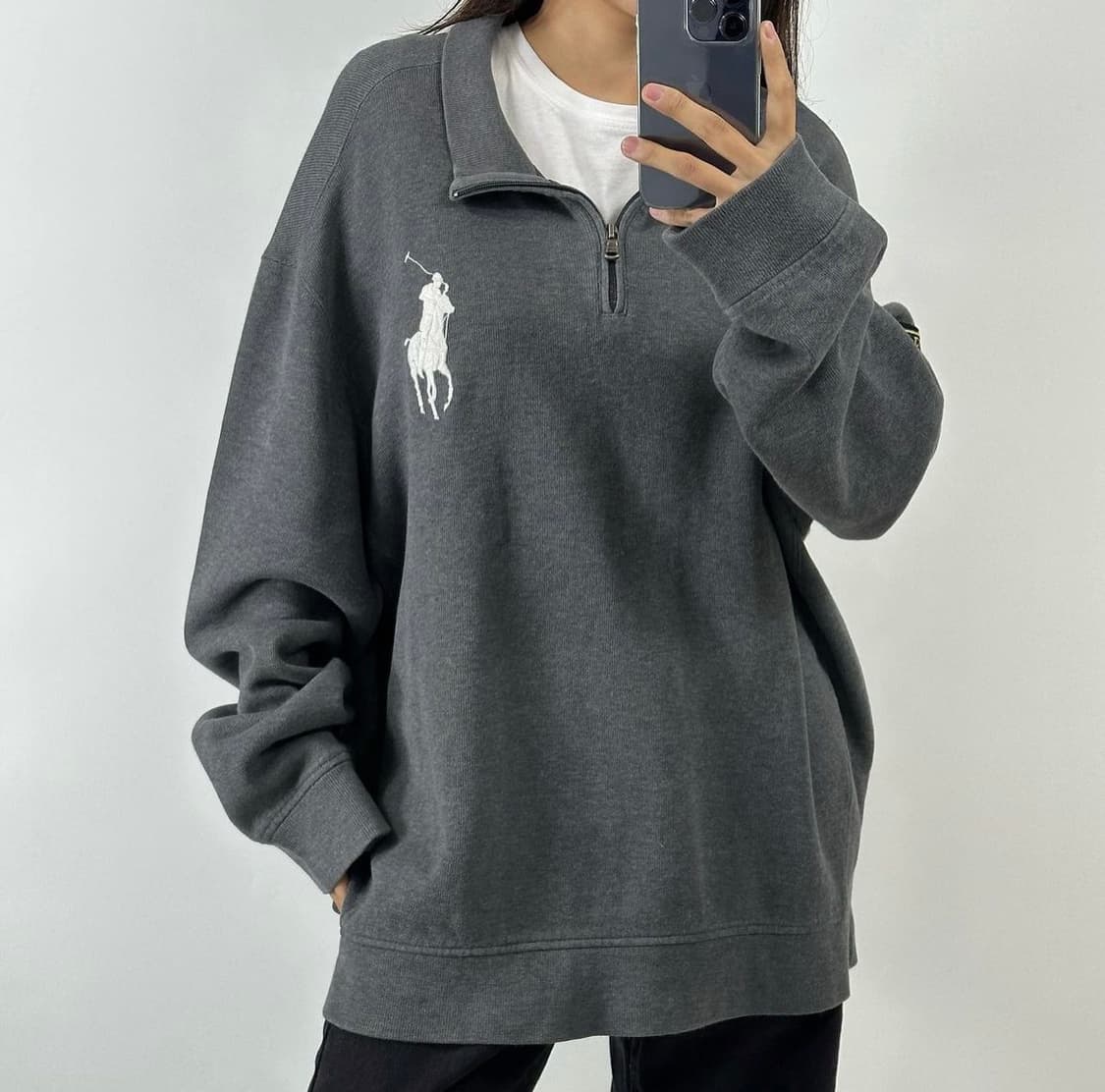 폴로 랄프로렌 반집업 니트 상품이미지2