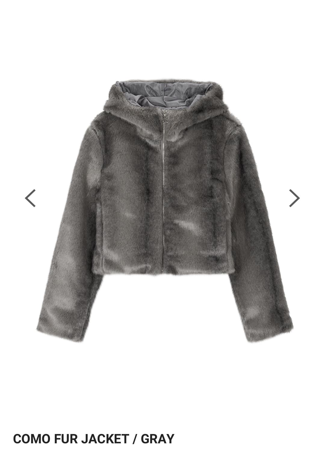 애즈온 퍼자켓 그레이 상품이미지1