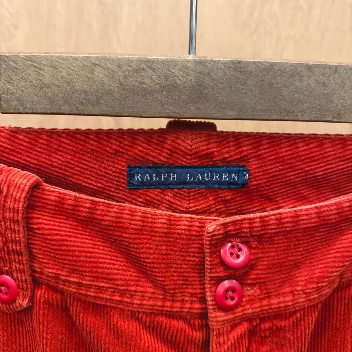폴로 랄프로렌 코듀로이 카고 지퍼 포켓 버튼 디테일 레드 상품이미지7