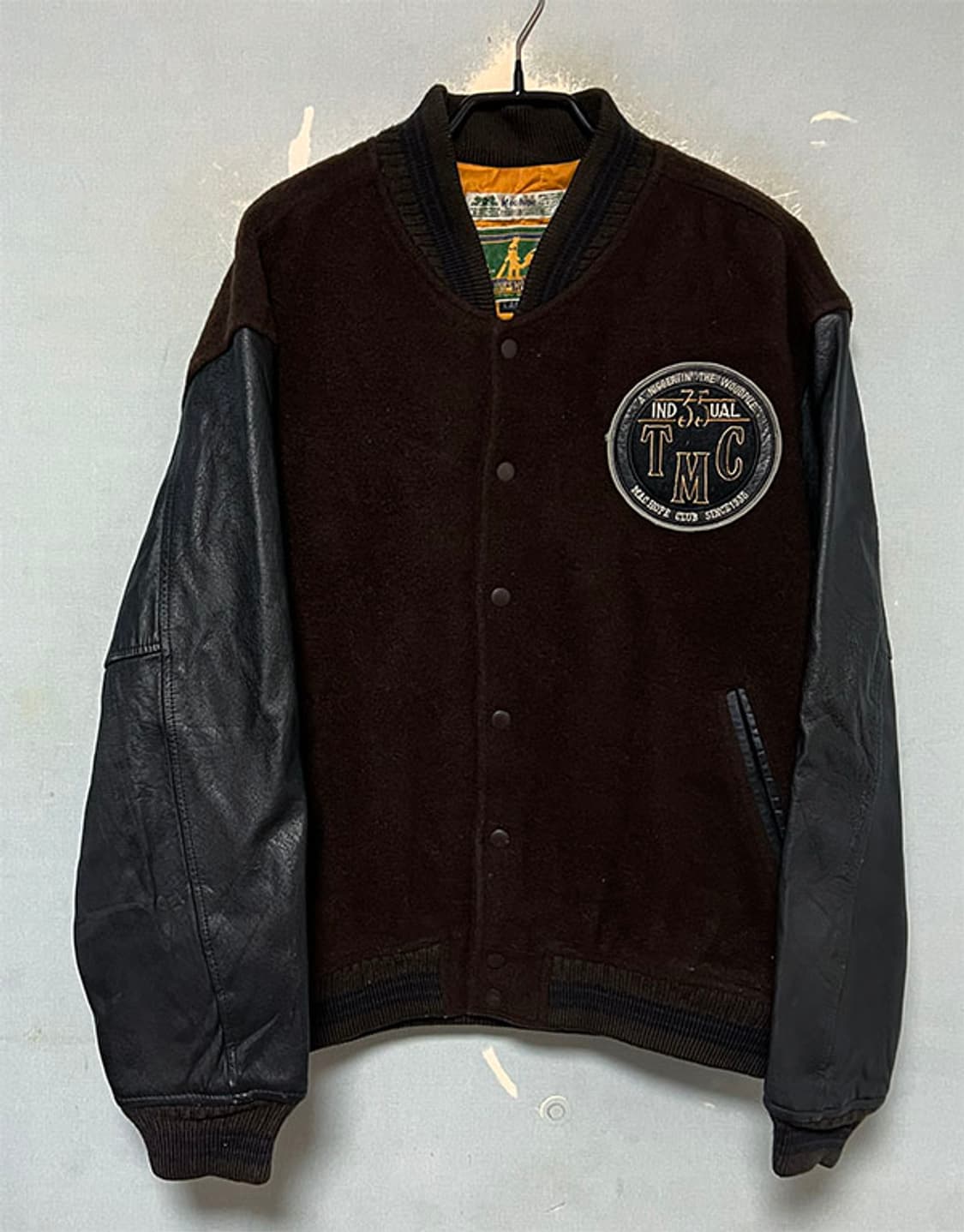 mac hope 90's 남자 바시티 자켓 소가죽 겨울 L 100 상품이미지1