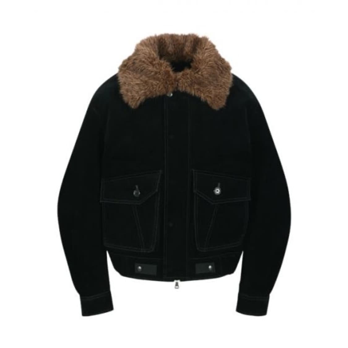 ADSB 앤더슨벨 미쿠스 벨벳 봄버 재킷 블랙 XL 상품이미지2