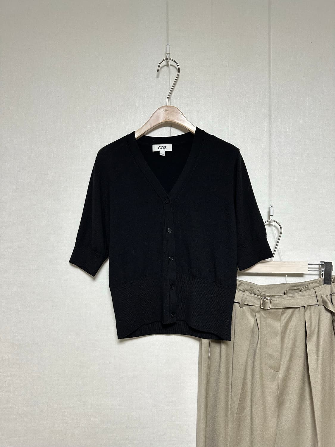 COS 반팔 울 가디건 상품이미지1