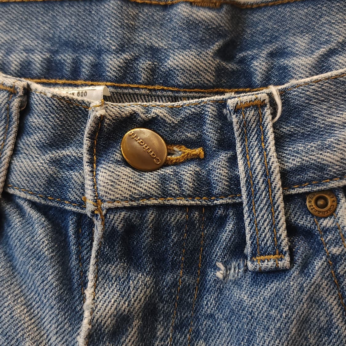 칼하트 데님팬츠 트레디셔널 워크 데님 팬츠 연청 32x32 상품이미지6