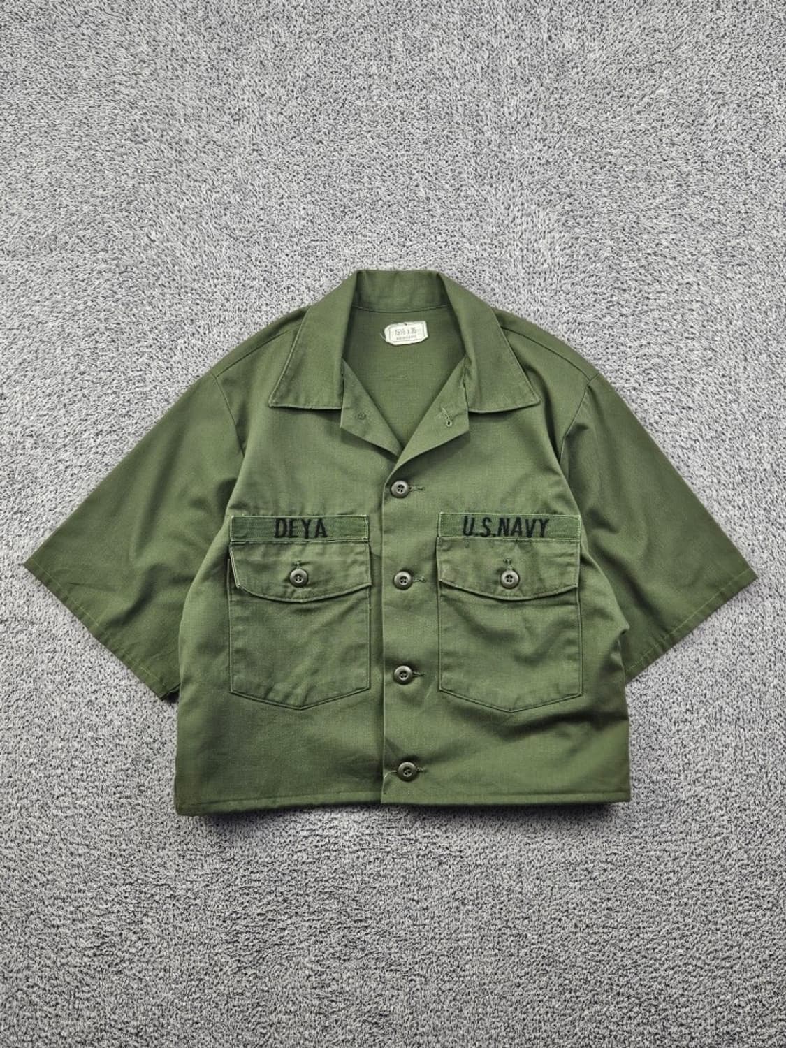 US NAVY 컴뱃 필드 셔츠 크롭커스텀 ( M추정 ) / 11910 상품이미지1