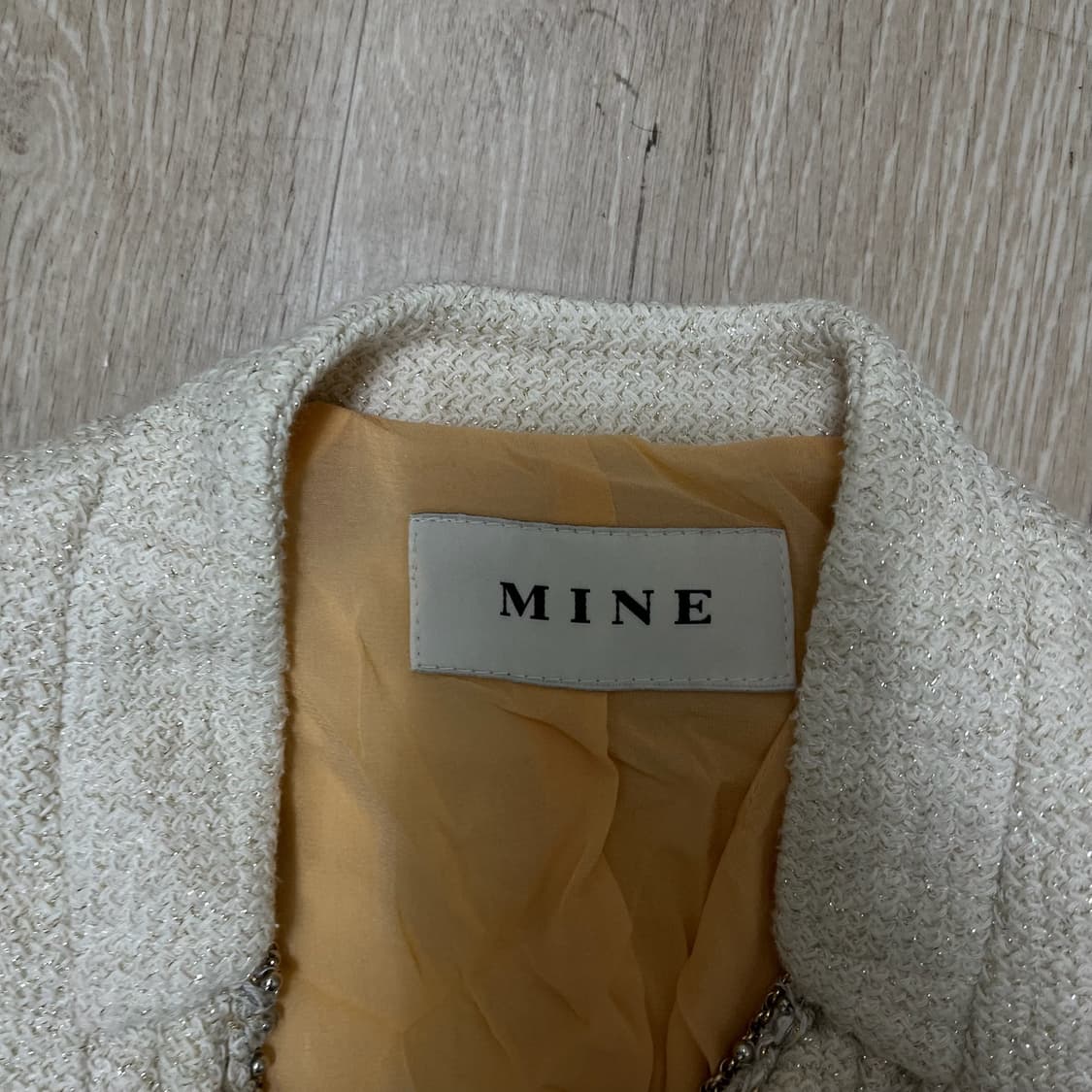 한섬 마인 MINE 여성 럭셔리 트위드자켓 44-55  상품이미지5