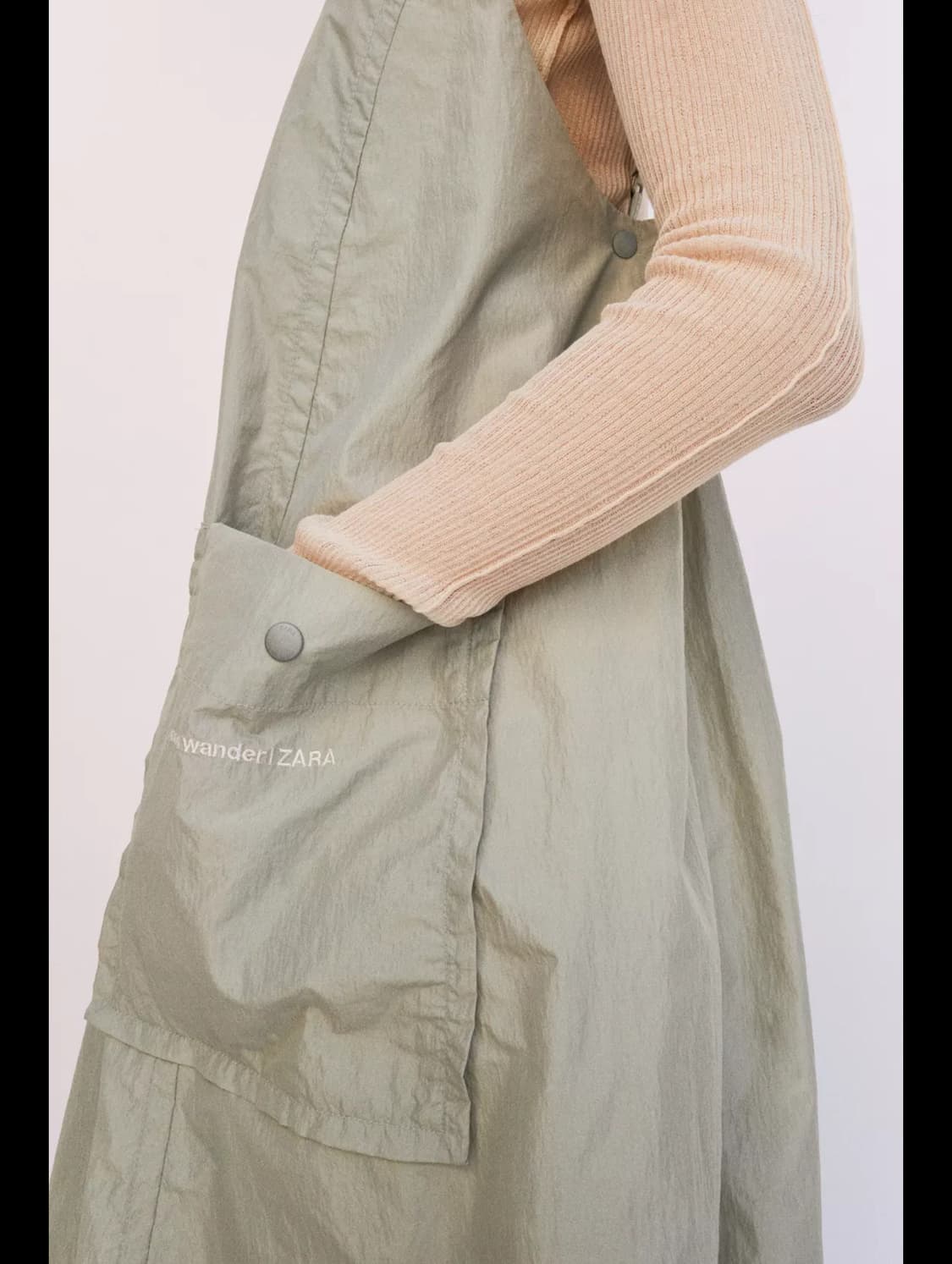 [XS/M] 자라x앤드 원더 리펠런트 미디 드레스 원피스 상품이미지2