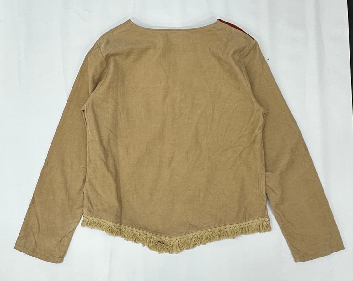 🪇하구미의 에스닉 히피 코디세트🪇브라운 태슬 자수 가죽 베스트  상품이미지5