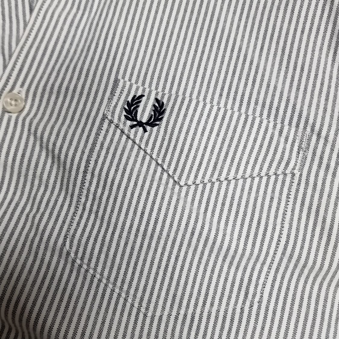 프레드페리 스트라이프 긴팔 셔츠(m) 상품이미지2