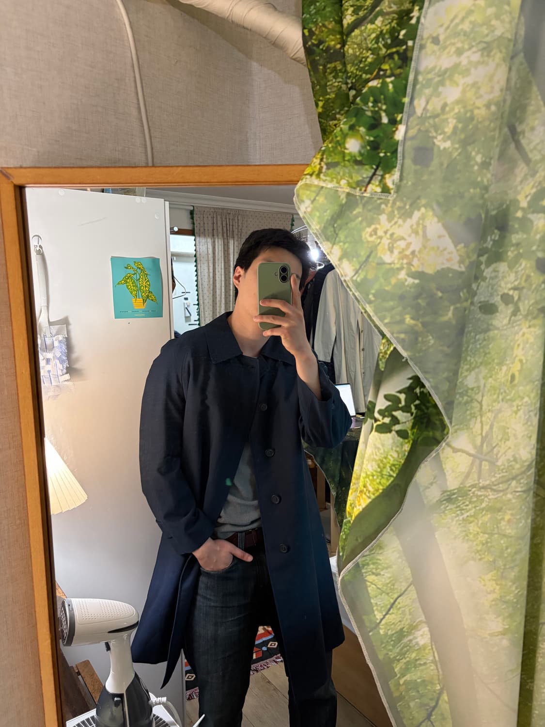 95-100) 닥스 프랑스 원단 맥코트 네이비 상품이미지2