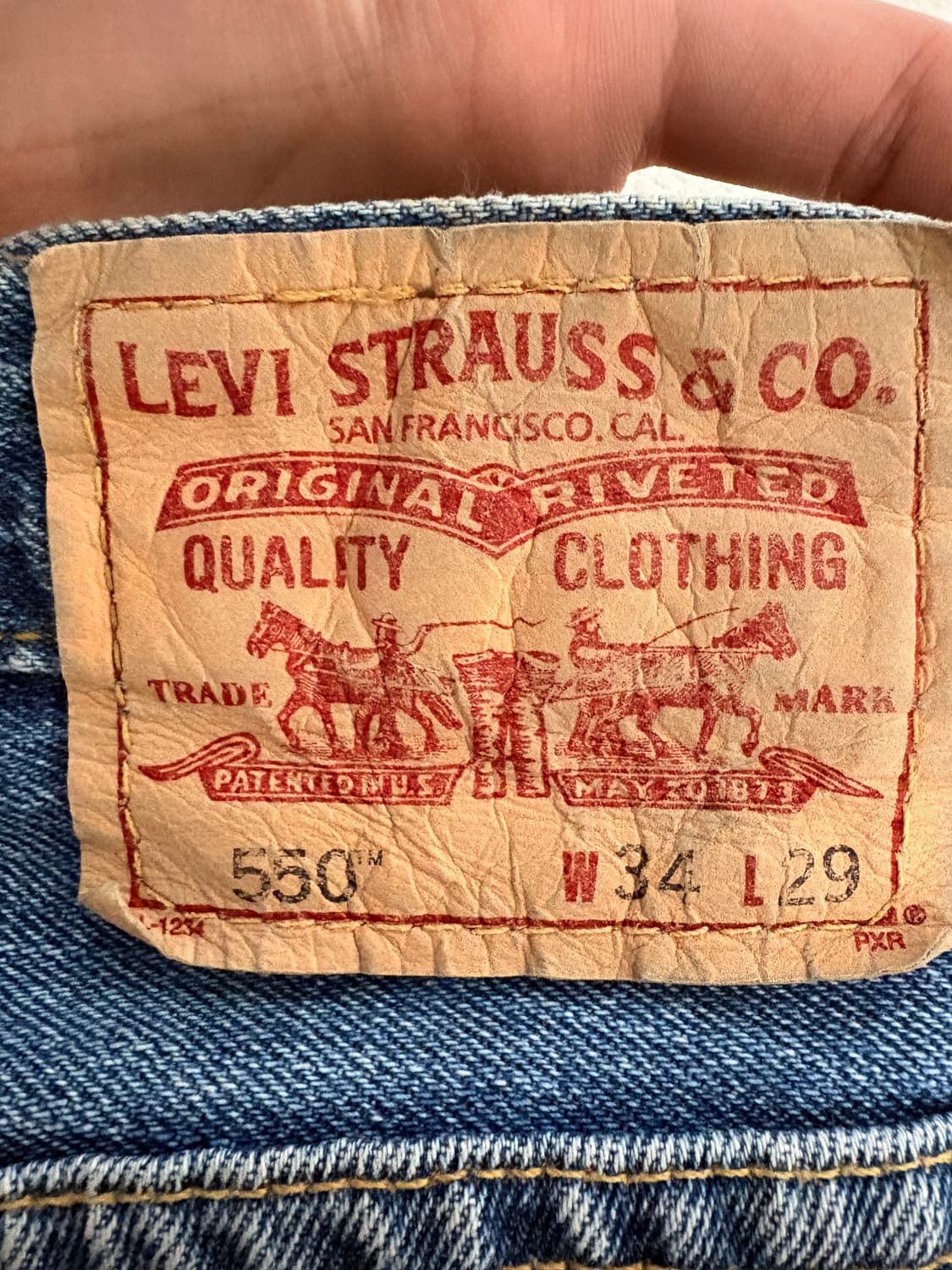 리바이스550 빈티지 데님 팬츠 34 상품이미지3
