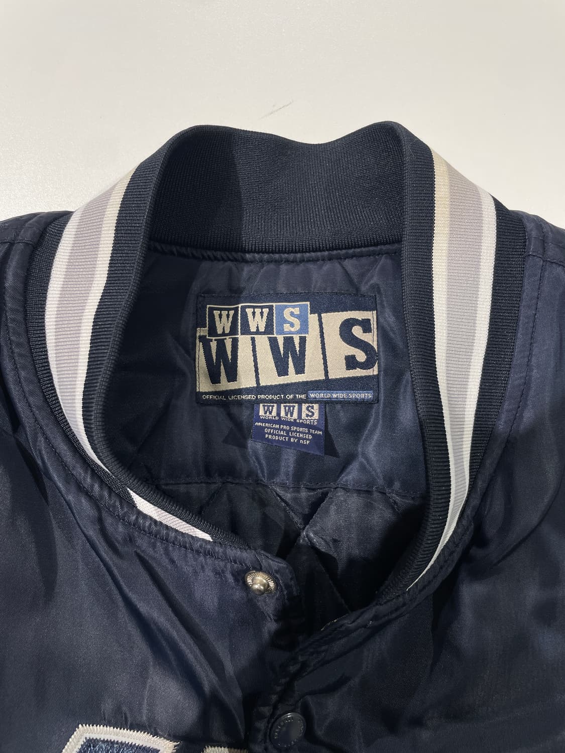 WWS 90’s 네이비 뉴욕 메츠 베이스볼 스타디움 자켓 상품이미지7