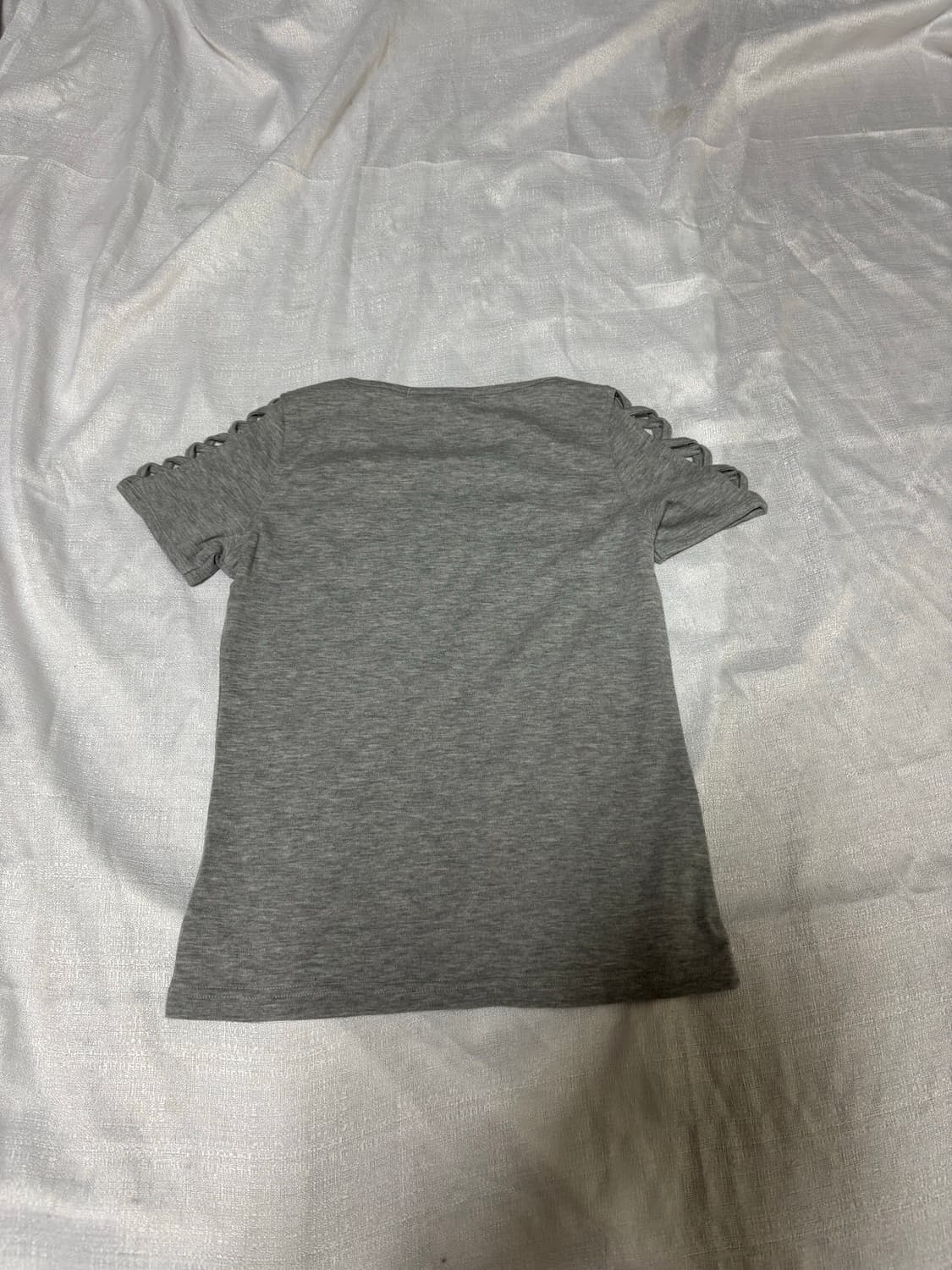 “Unknown” Y2K Skull Print Grey Tee 상품이미지4