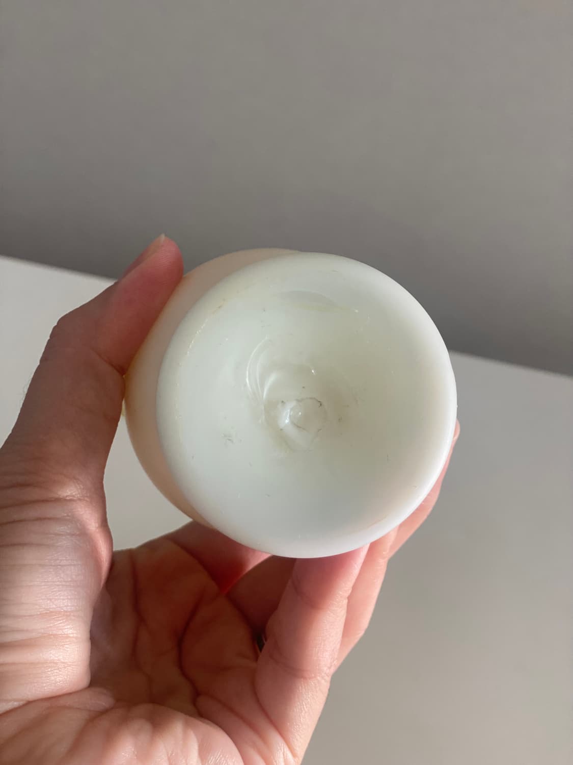 일본 유리 화병 노란색 옐로우 빈티지 상품이미지6