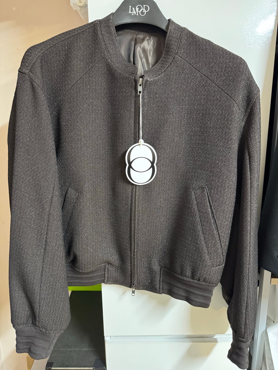 LMOOD 프레스티지 트위드 봄버 자켓 BROWN 상품이미지3