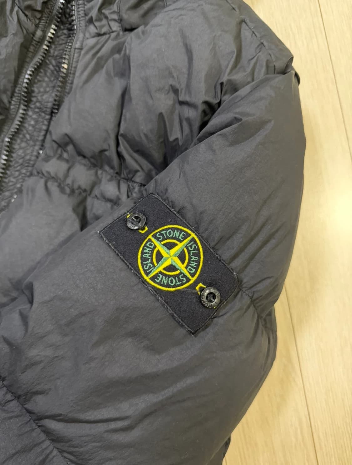 [M] 스톤아일랜드 크링클랩스 패딩 후드 집업 자켓 롱패딩 경량패딩 상품이미지3