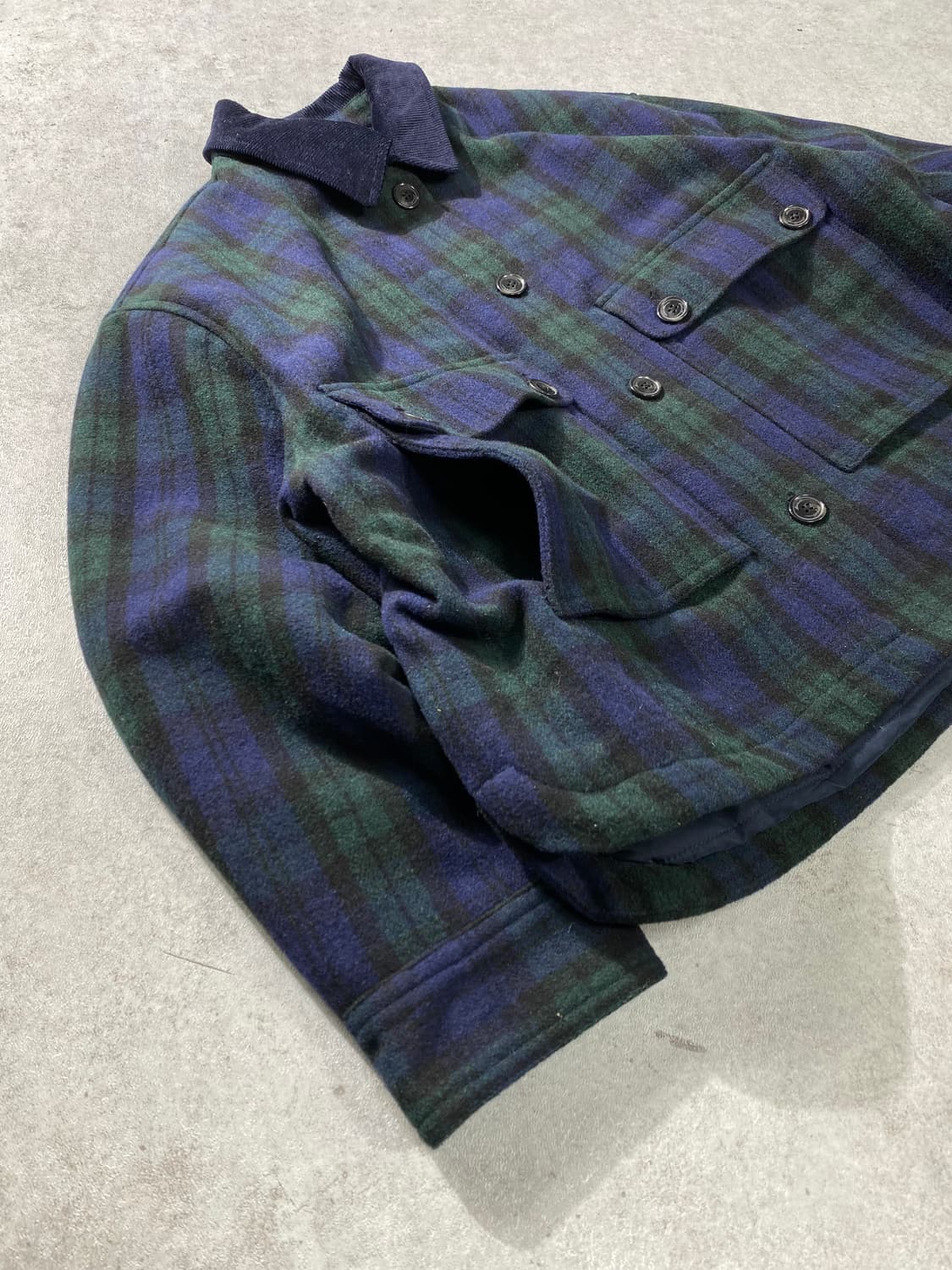 [XL] Eddie Bauer 에디바우어 블랙와치 울 체크 자켓 상품이미지5