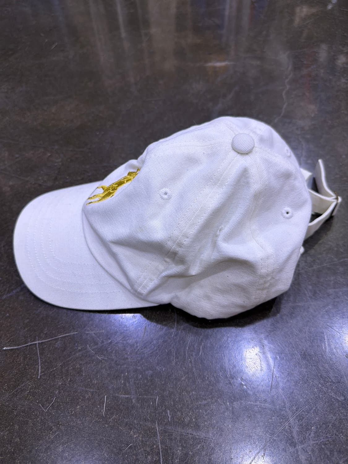 폴로 랄프로렌 빅포니 골드 자수 화이트 볼캡 상품이미지4