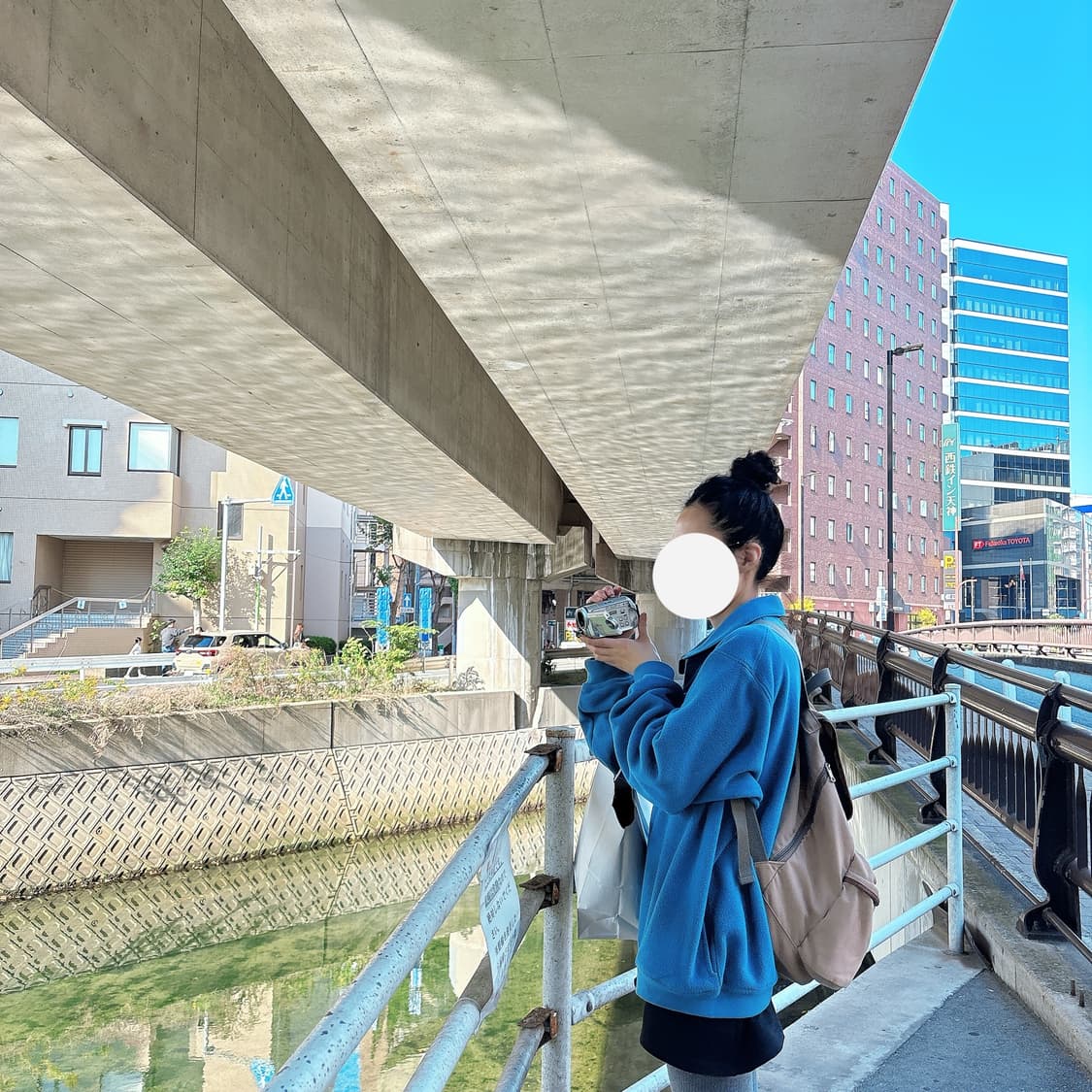 타입서비스 버튼 플리스 탑 블루 상품이미지3