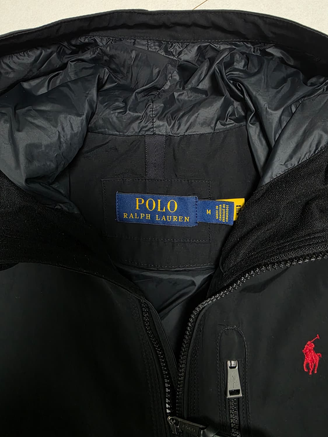 새상품급 폴로 랄프로렌 블랙 M 바람막이.윈드브레이커 상품이미지4