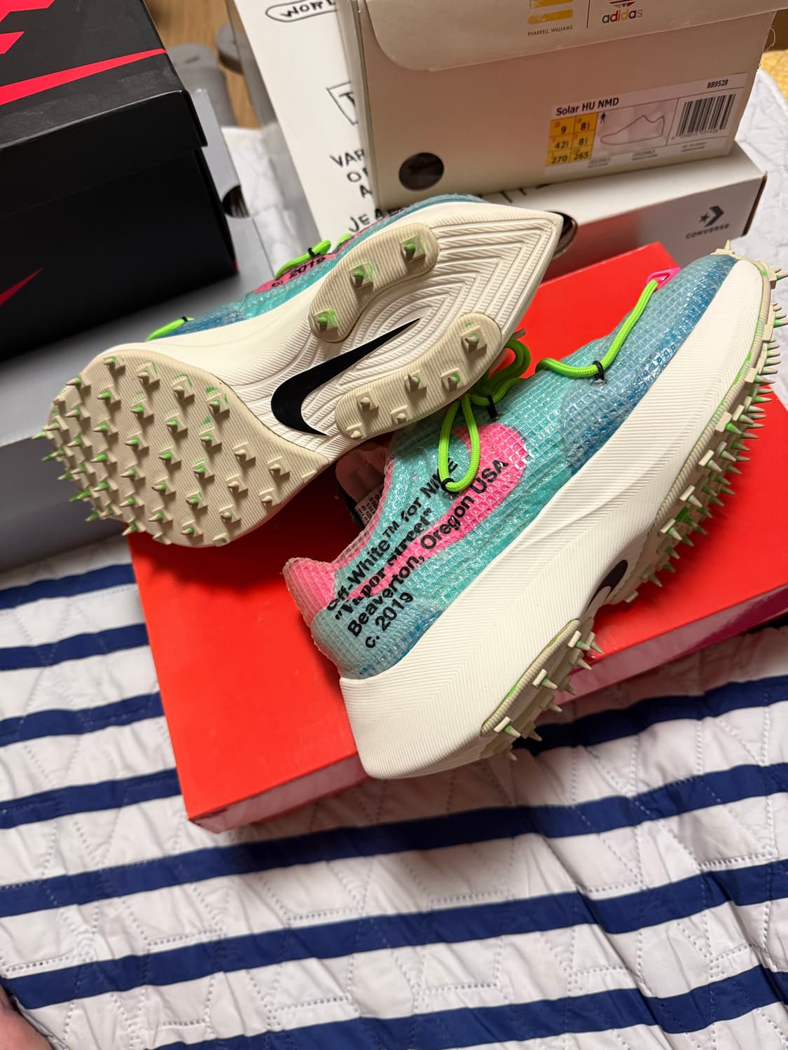 (W) 나이키 x 오프화이트 베이퍼 스트릿 폴러라이즈드 블루 상품이미지2