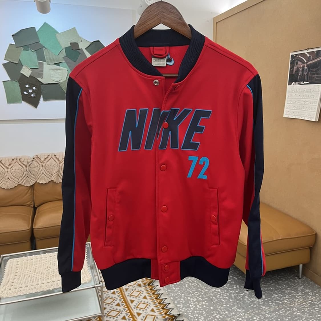 나이키 올드스쿨 레트로 펑크 져지 바시티 자켓 M C10712 상품이미지3