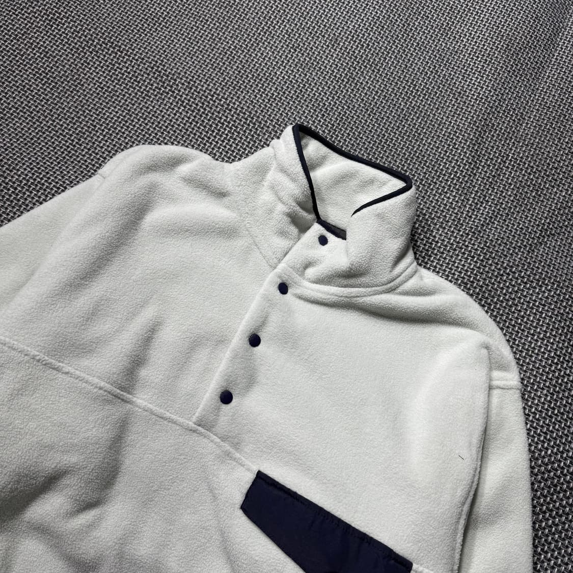 (새상품) 빈티지 아웃도어 플리스 스냅티 상품이미지3