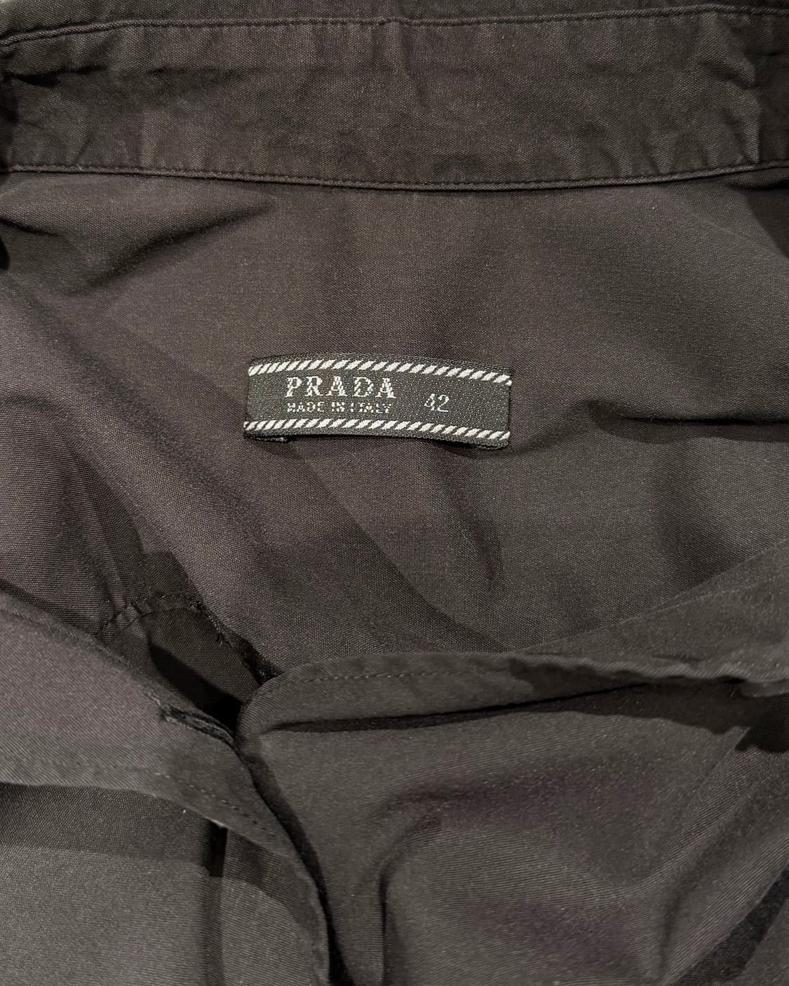 프라다 블랙 클래식 셔츠 상품이미지7