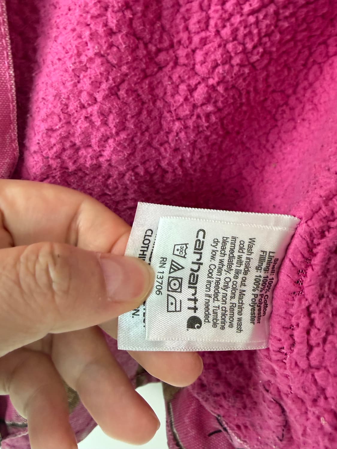 칼하트 리얼트리 쉐르파 자켓 M 상품이미지8