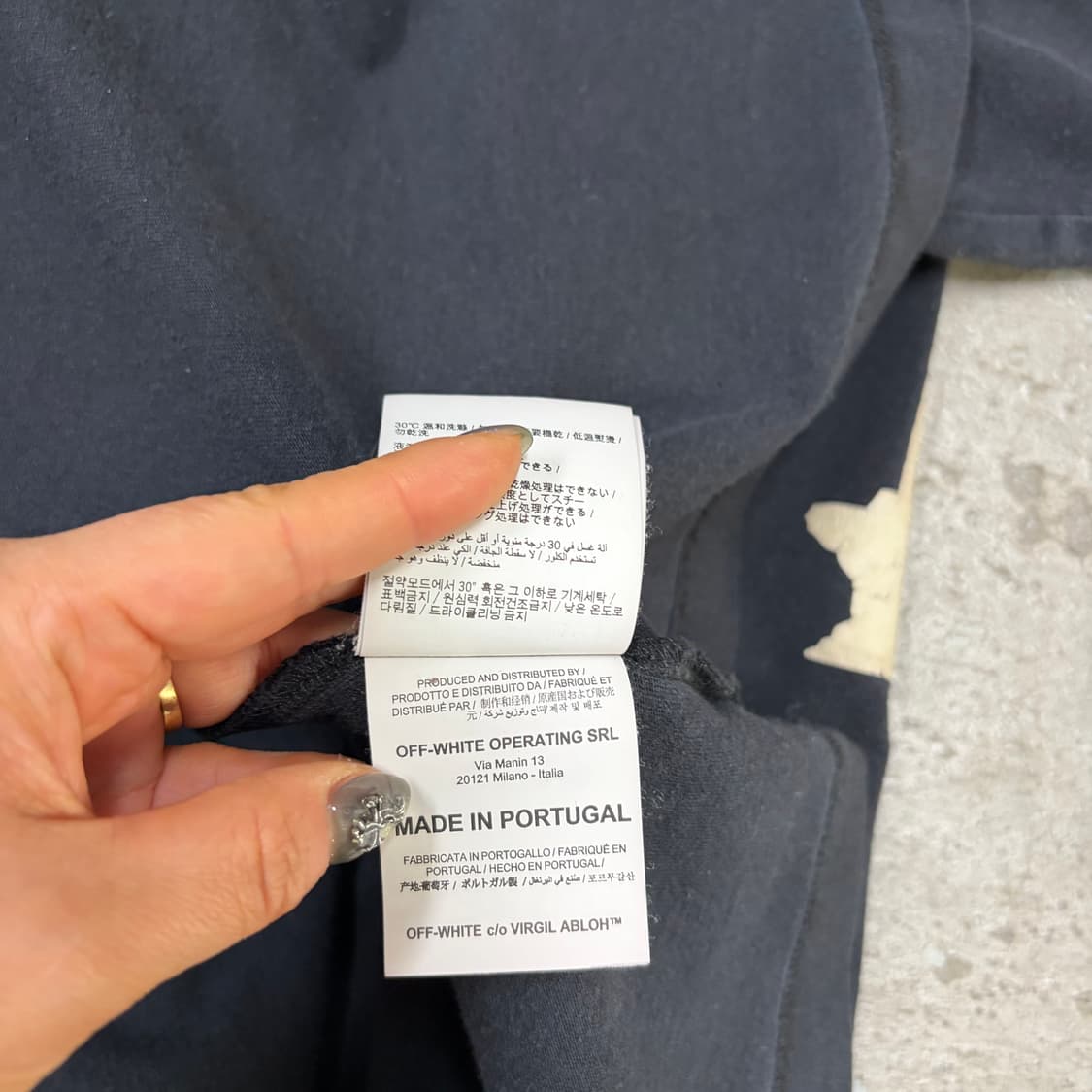 오프화이트 반팔티[2434] 상품이미지10