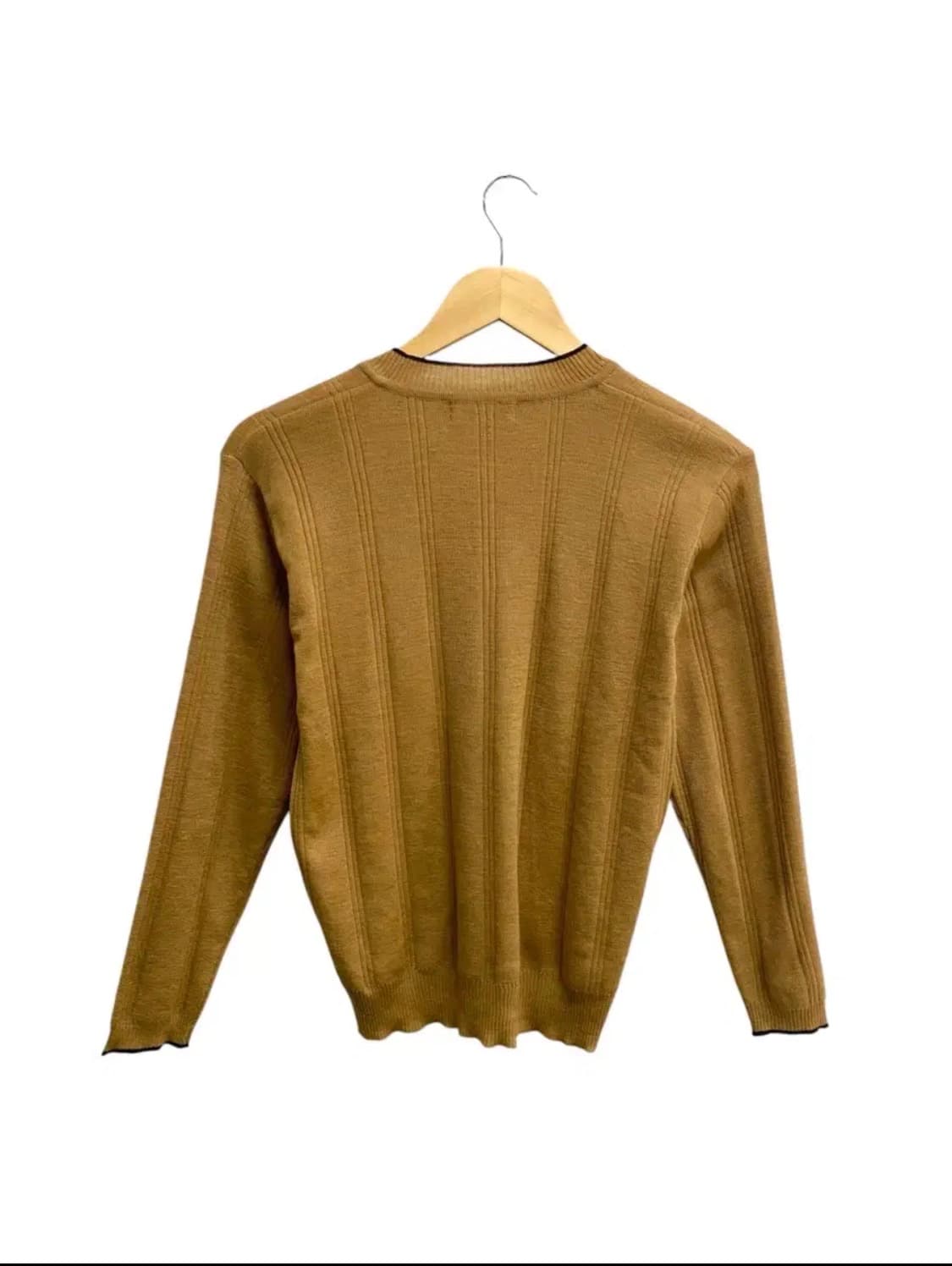 블랙앤화이트 얇은 브이넥 니트 S 상품이미지4