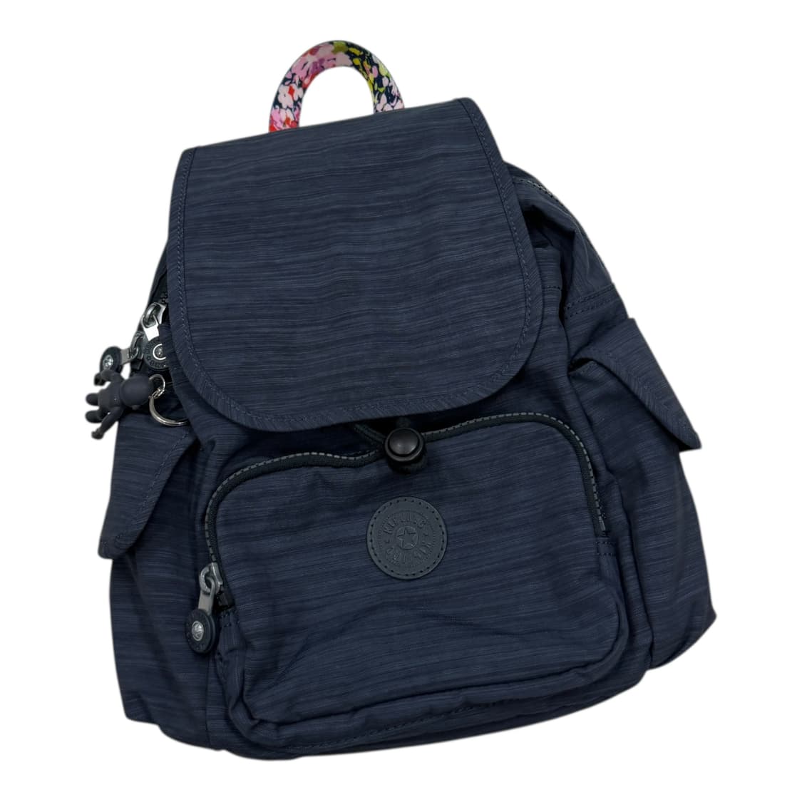 키플링 나일론 스트링 포켓 미니 백팩 가방 네이비 플라워 상품이미지2