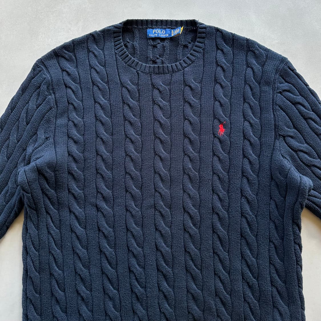 [XL]폴로 랄프로렌 꽈배기 케이블 니트 navy 상품이미지6