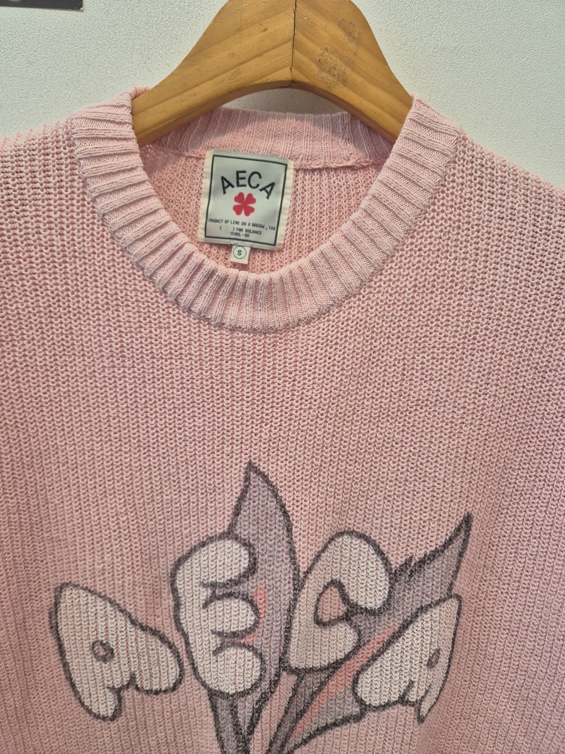 AECA  래빗 크루넥 니트 핑크 S
사이즈   상품이미지2