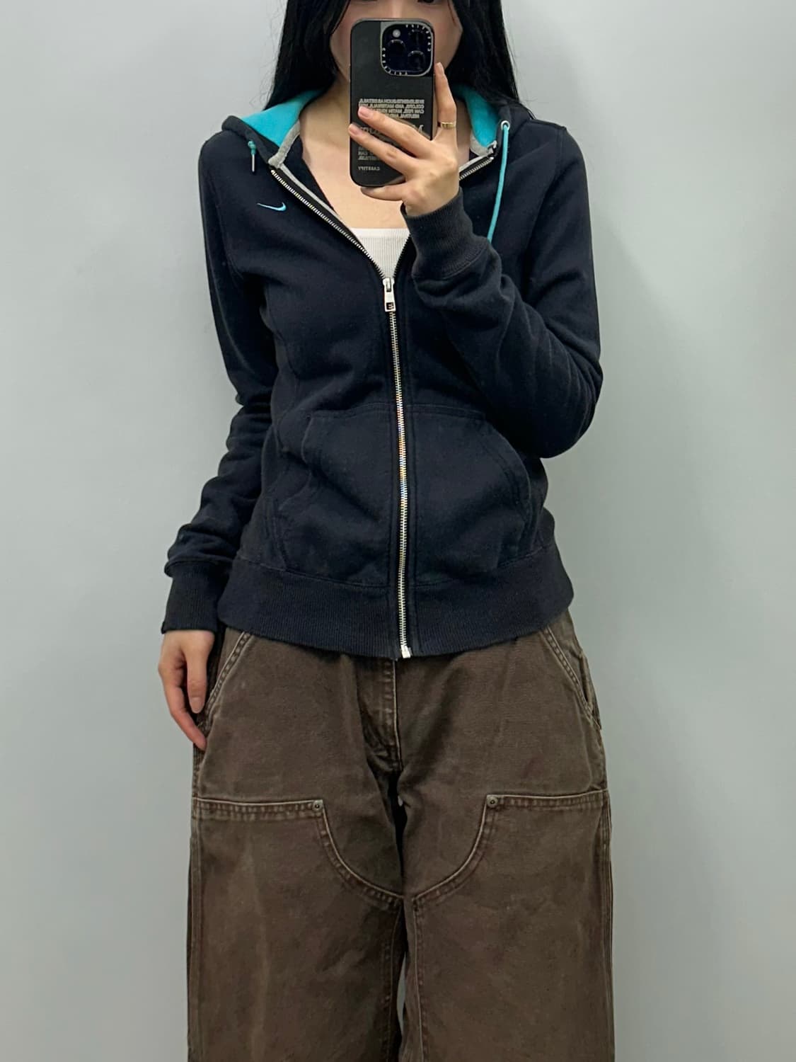 나이키 00s 네이비 후드집업 상품이미지1