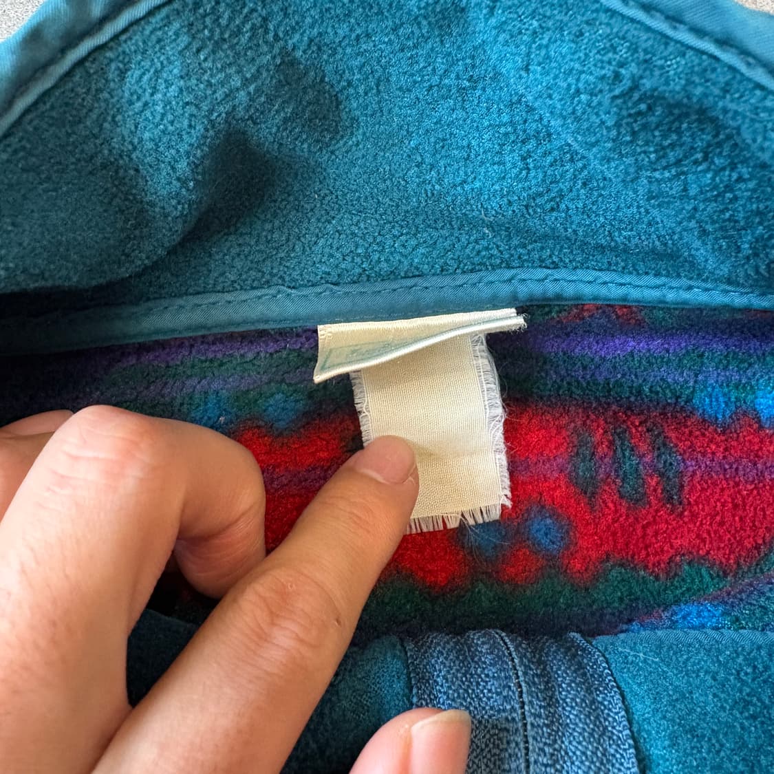 90s L.L.bean 90년대 생산 엘엘빈 아즈텍 플리스 신칠라 상품이미지5